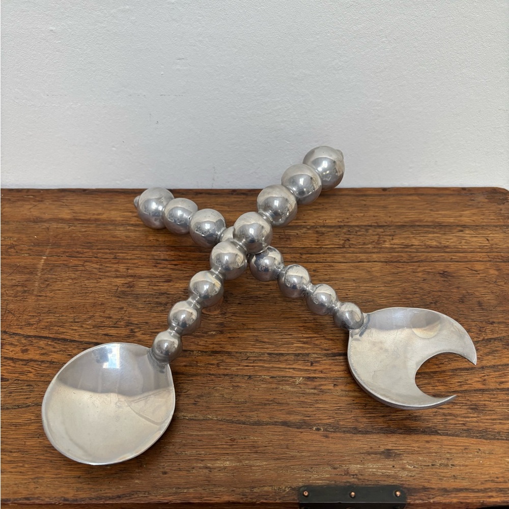 Pearled Beaded Salad Servers